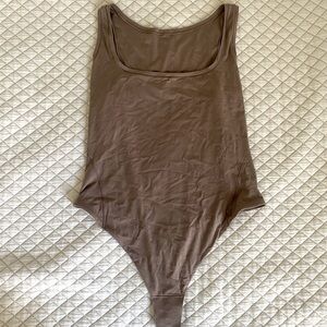 LULU Wundermost Ultra-Soft Nulu Square-Neck Sleeveless Bodysuit